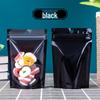 Colorful Yin Yang Self-Standing Translucent Resealable Snack Bags