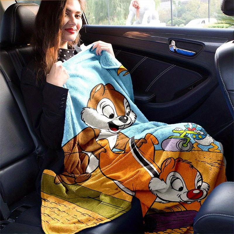 1pc, Disney Chip & Dale Throw Blanket Soft Coverlet for Couch, Bed, Car, Travel, Camping, Office Nap Perfect Gift for Friends