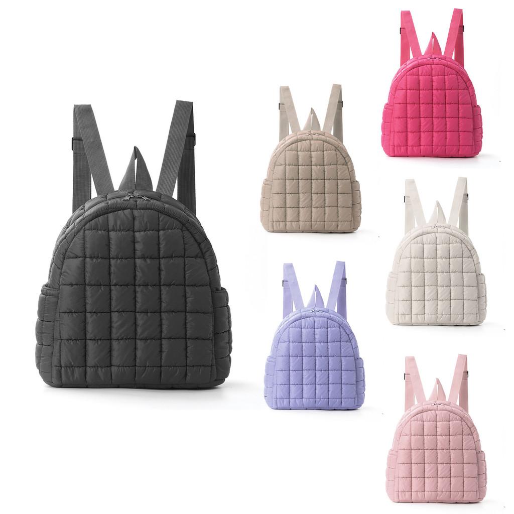 Fashion Plaid Travel Backpack With Polyester Fabric For Casual Daily Use