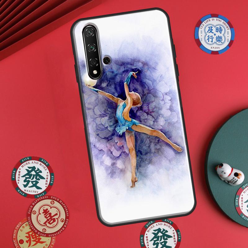 Gymnastics Oil Painting For Huawei P20 P40 P30 Lite P60 Pro Nova 12s 11i 12i 10 9 SE 5T Y91 Y90 Y60 Y70 Y72 Y61 Case