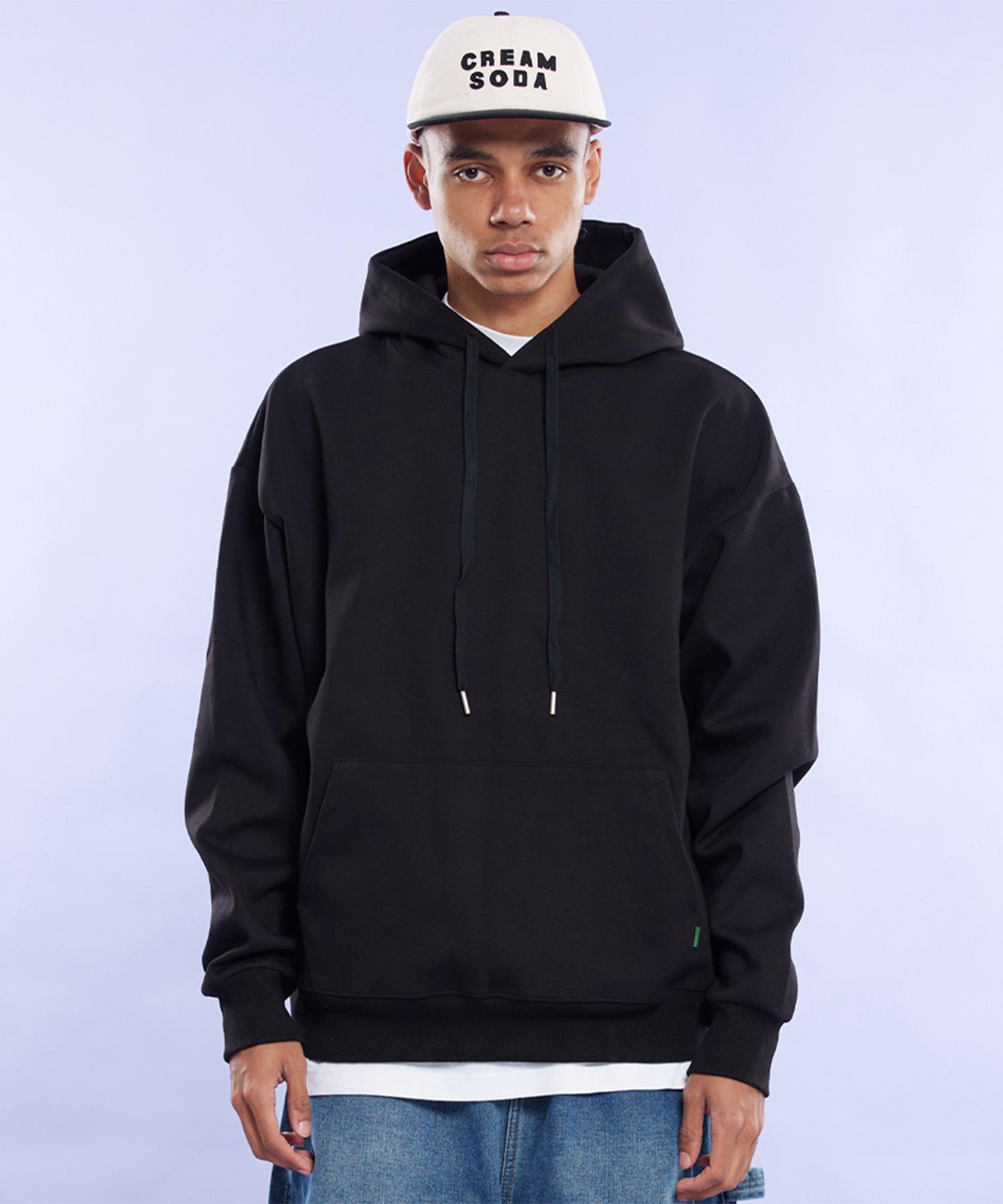 Худи с капюшоном Cream Soda Lab, всесезонное, черное Black/Xl