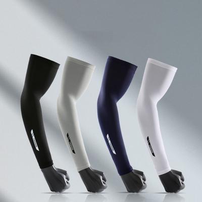 1 Pair Arm Sleeve Breathable Quick Dry UV Protection Cycling Sport Sleeve Ice Fabric Sunscreen Sports Wear Fitness Arm Sleeve