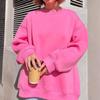 Felpe con cappuccio oversize coreane da donna Autunno Inverno Spesse Calde Felpa in pile Ragazze Streetwear Pullover larghi Y2k