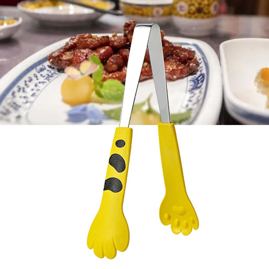 Cats Claw Food Tongs Stainless Steel Non Slip Comfortable Grip Bakery Serving Tongs Multifunctional