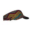 Boho Colorful African Ethnic Tribal Geometric Sun Visor Hats Empty Top Baseball Cap for Sport Golf Tennis Running Hiking Camping