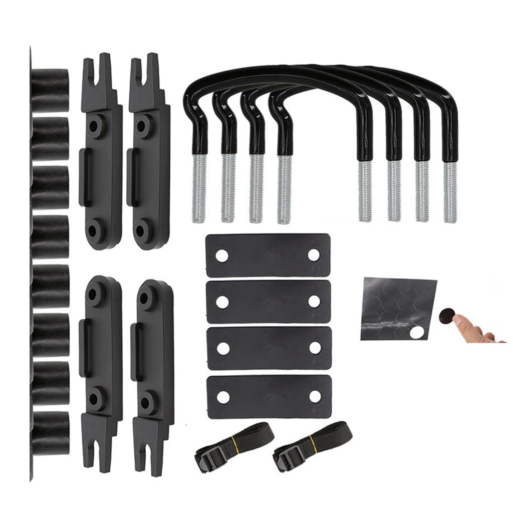 4pcs Metal Car U-Bolt Clips Universal Roof Box Accessories Kit Truck U-Bolt Clips