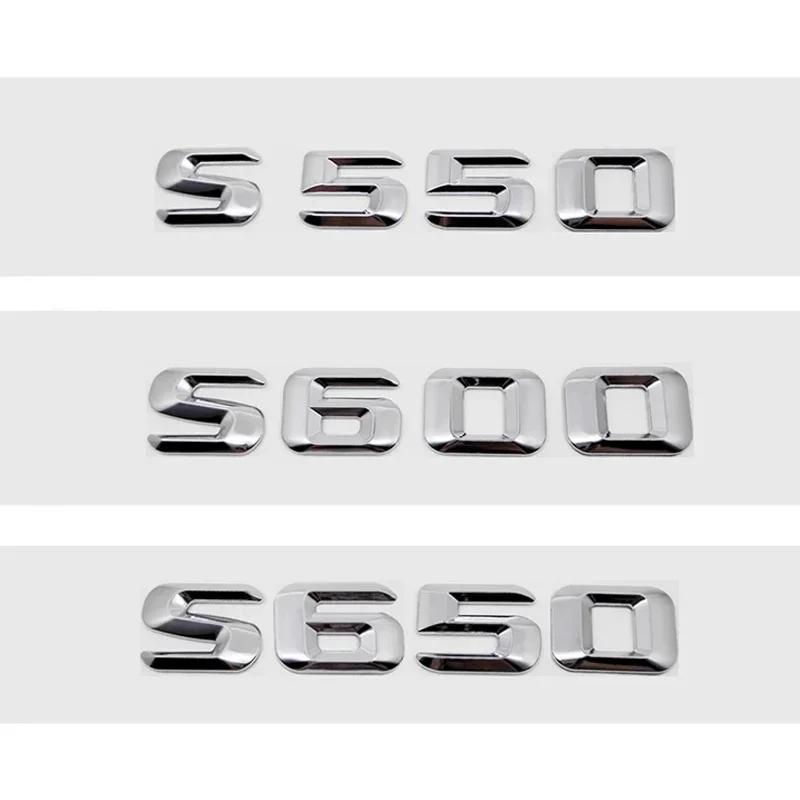 adrjhr1 For Mercedes Benz Modified 3D Car Letter Sticker Rear Trunk Tail Decorative Badge Emblem for Mercedes Benz S400 S420 S430 S450 S