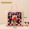 Cartoon Cat Plush Cotton Comforter Storage Bag For Travel And Bedroom Organization