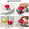 1Pcs Bathroom Water Tank Buttons Heart Shape Toilet Presser Love Toilet Press Button Bathing Room Decor Nail Protector