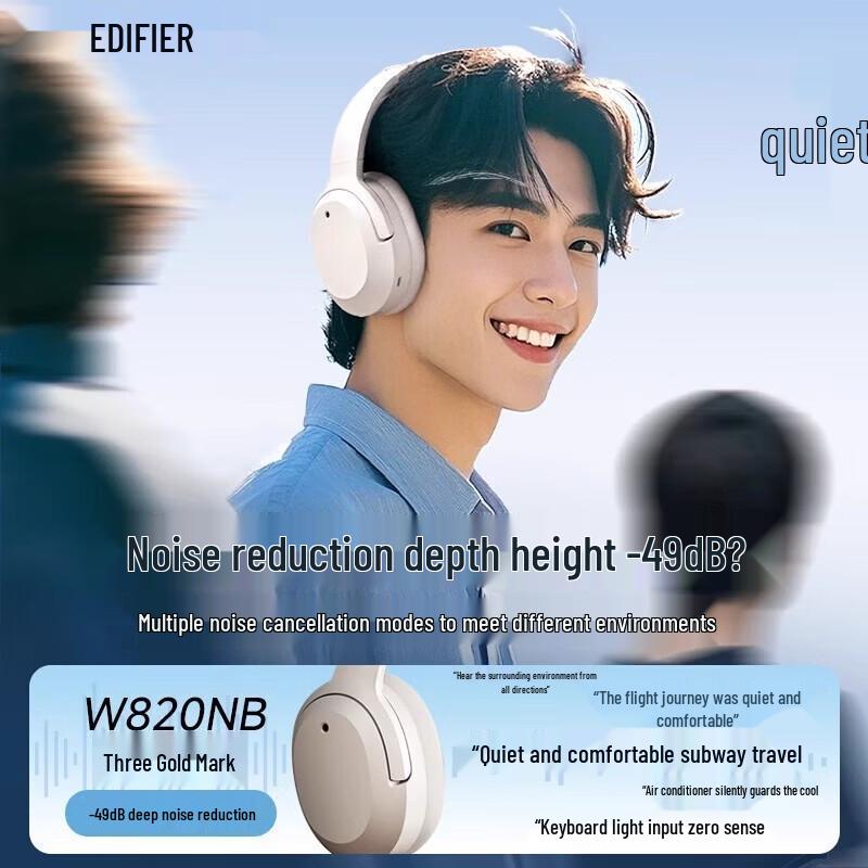 Edifier W820NB Bluetooth Noise-Cancelling Headphones