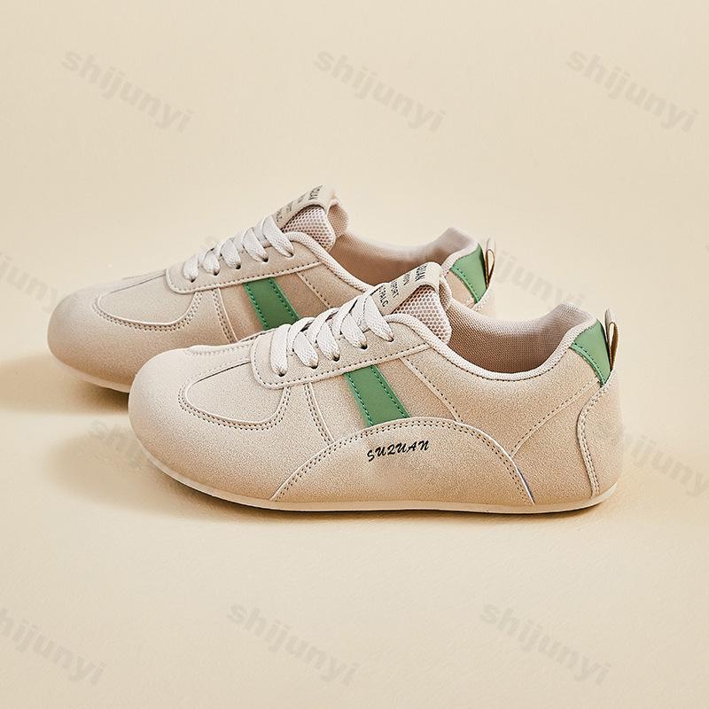Women's Running Shoes 2026 Autumn New Outdoor Non Slip Fashion Lace Up Sneakers Lightweight Comfortable Soft Sole Casual Flats