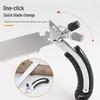Cross 350 Portable Hand Saw with High-Temperature Quenched, Three-Sided Teeth for Outdoor Garden Trimming and Felling