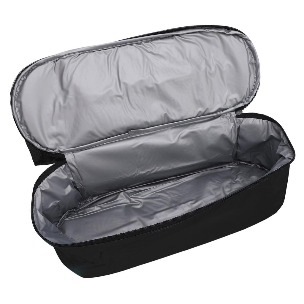 Insulated Beach Mesh Bag Large Capacity Beach Shoulder Bag with Detachable Cooler for Picnic Camping Travel Black