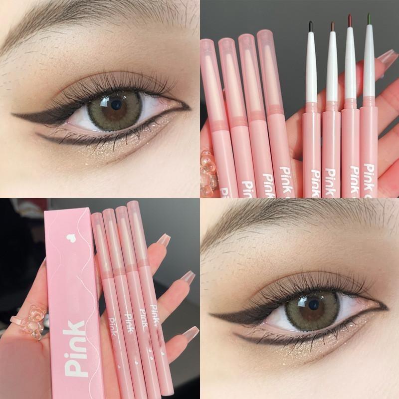 Trucco per gli occhi Matita eyeliner gel Impermeabile a lunga durata Colore Rosso Marrone Sdraiato Penna baco da seta Pigmento Eyeliner opaco Nuovo