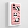 Cute Panda Case For iPhone 16 /16Plus/16Pro/16ProMax iPhone16+ Back Cover Sof Liquid Silicone Full Protection Bumper Funda Coque