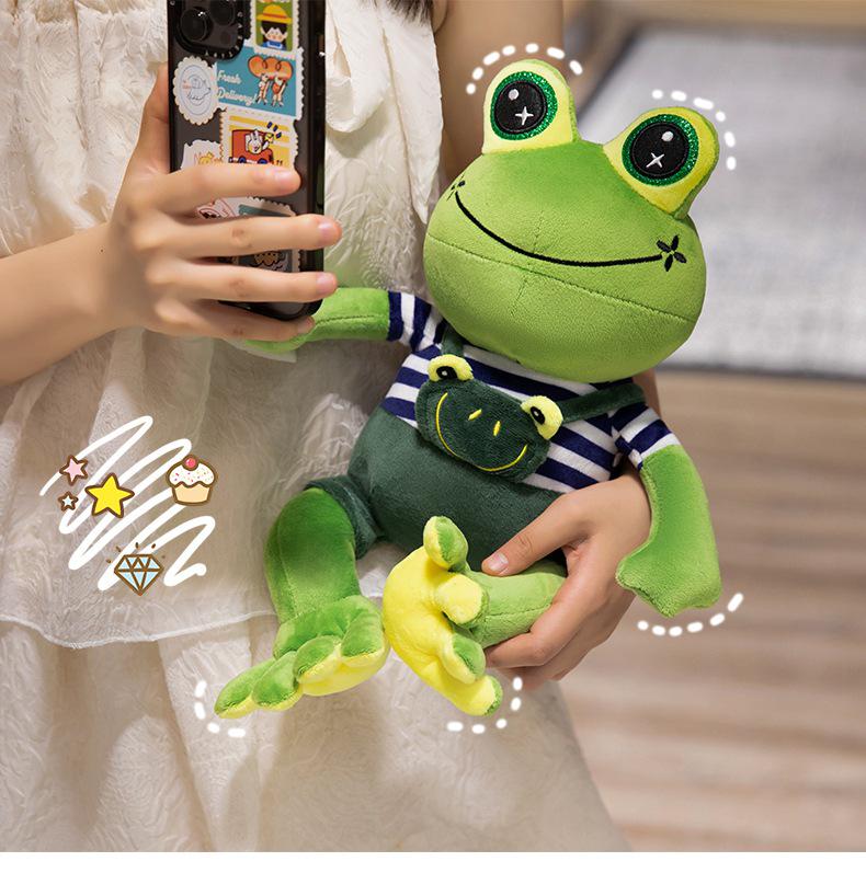Kawaii Frog Plush Toy - Cute Cozy Soothing Doll Gift for Kids