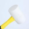 White Rubber Mallets With Fiberglass Handle High Density Nonslip Grip 5kg Impact Force For Woodworking And DIY Projects