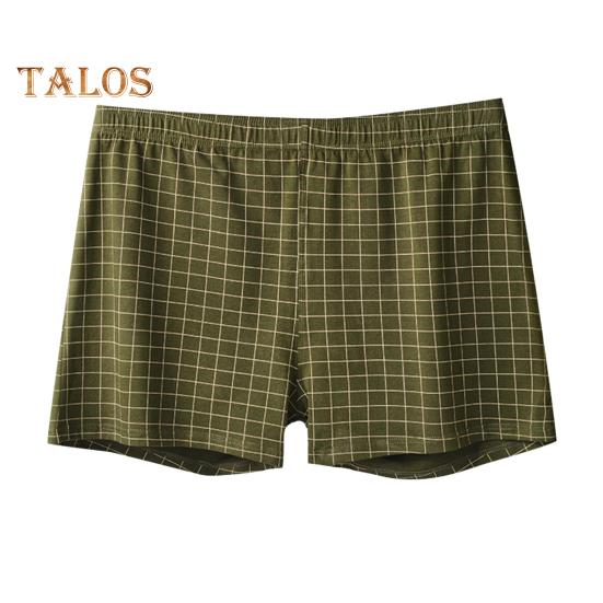 

Мужские шорты, нижнее белье, эластичный пояс, боксеры со средней посадкой, трусы-боксеры с клетчатым принтом, U-выпуклые свободные трусы, домашняя одежда XXXL зелёный