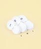 Ilogongchil [5Pack] 1507 Kids Hidden Socks - White/Snow White/Black
