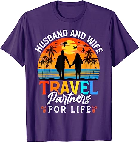 Cruise Ship Husband and Wife Cruising Partners for Life TShirt Life Cruise Trip Squad Graphic Tee Tops Vacation Holiday Clothes