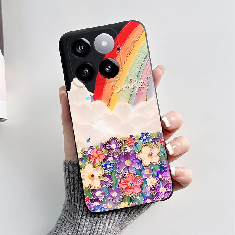 For Xiaomi Mi 14T Pro Case Cute Cartoon Cat Dog Fox Painted Cover Silicone Phone Case For Xiaomi 14T Pro 14TPro Mi14T Soft Funda