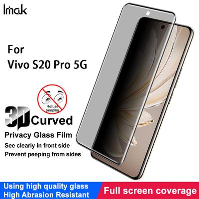 For Vivo S20 Pro 5G Glass IMAK 3D Curved Privacy Tempered Glass Full Screen Coverage Film