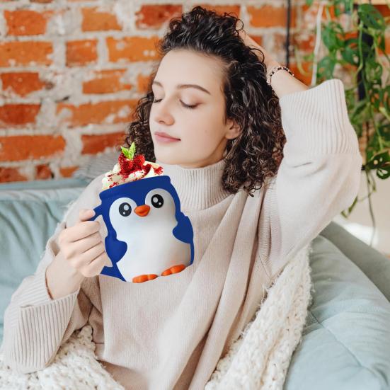 Ice Cream Cup Holder Penguin Shape Soda Beer Bottle 16 Oz Capacity Dessert Party Accessory Kitchenware