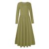 Women's  Floral,Gradient Print Midi Boho Dress Casual Long Sleeve Flowy Smocked Dresses With Pocket  Holiday Dresses for Women