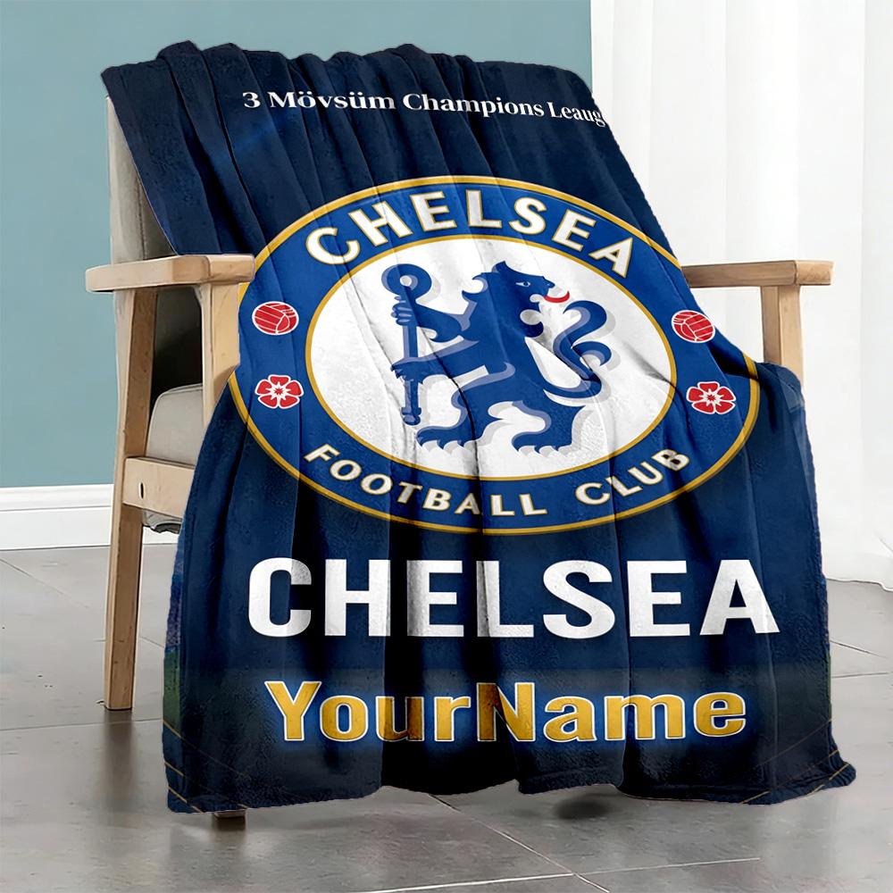 Chelsea Personalized Name Blanket Throw Personalized Blanket Durable Comfort Suitable for Livingroom Seaside Couch Office Chair