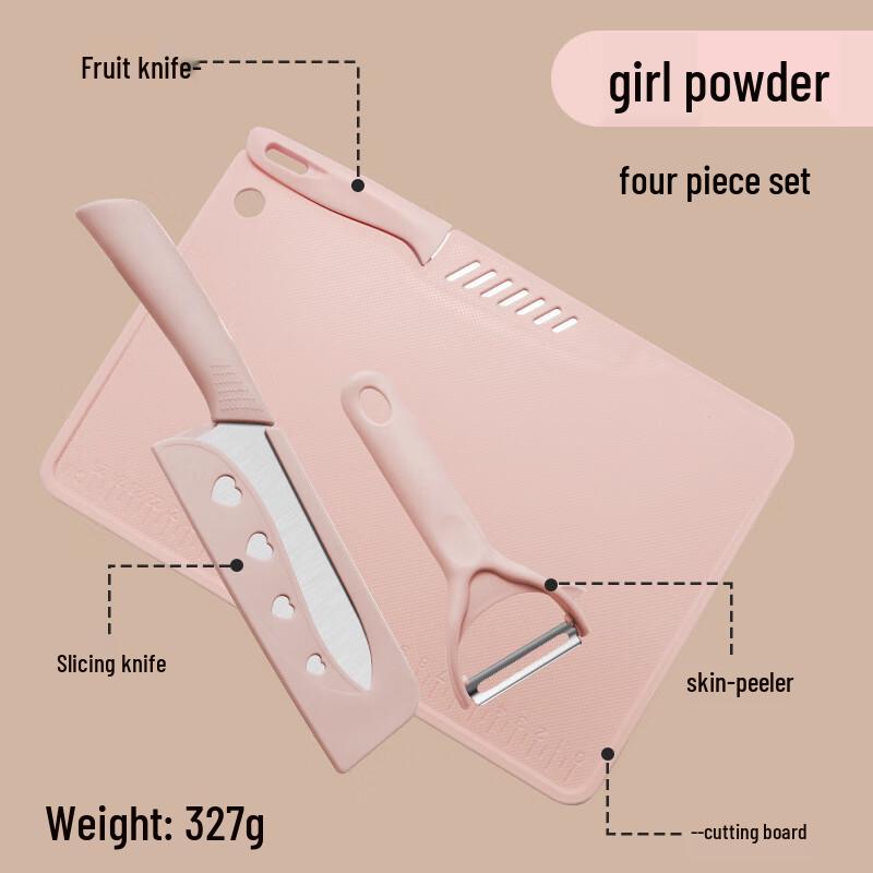 ZISIZ Kitchen Cutting Board and Knife Set