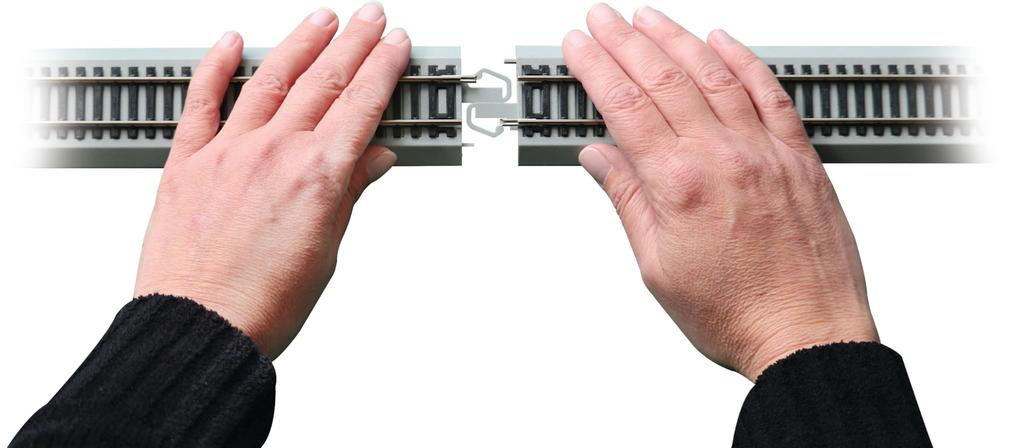 Bachmann Trains - Snap-Fit E-Z TRACK 2.25" Straight Track (4/Card) - Nickel Silver Rails with Gray Road Bed - HO Scale