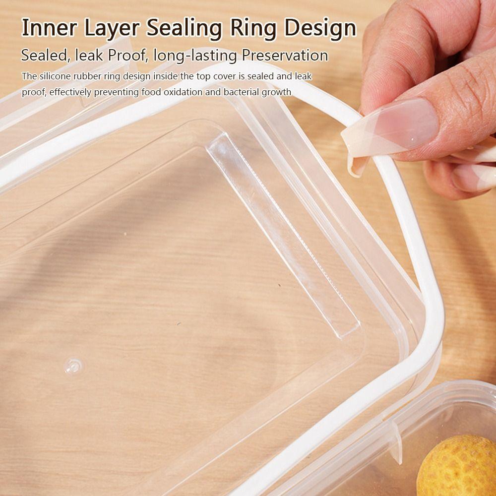 with Lid Refrigerator Storage Boxes Sealed Fresh-Keeping Box Food Containers  Kitchen Organization