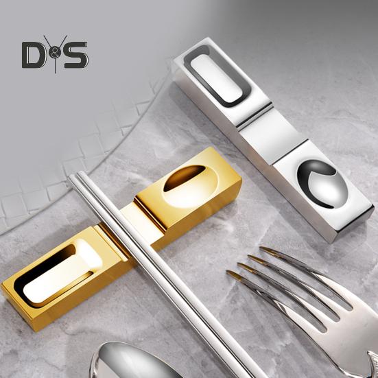 Heat Resistant Chopstick Rest Polished Universal Glossy Mirror Surface Chopsticks Support Kitchen Tools