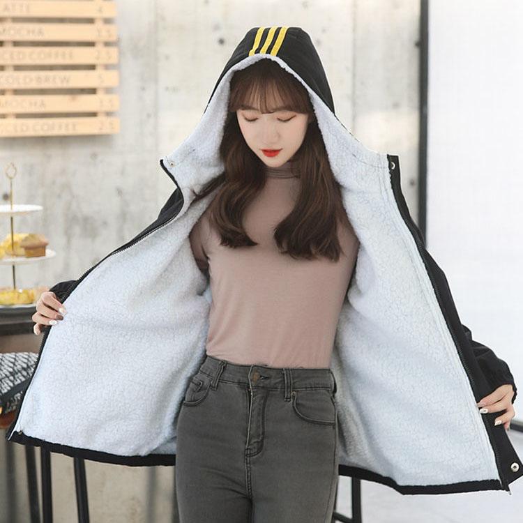 Cappotti invernali da donna in cotone di grandi dimensioni Harajuku Peluche  ispessito Cappotti corti in cotone a tinta unita Sciolto Casual Cappotto  versatile acquista in modo economico — spedizione gratuita, recensioni reali
