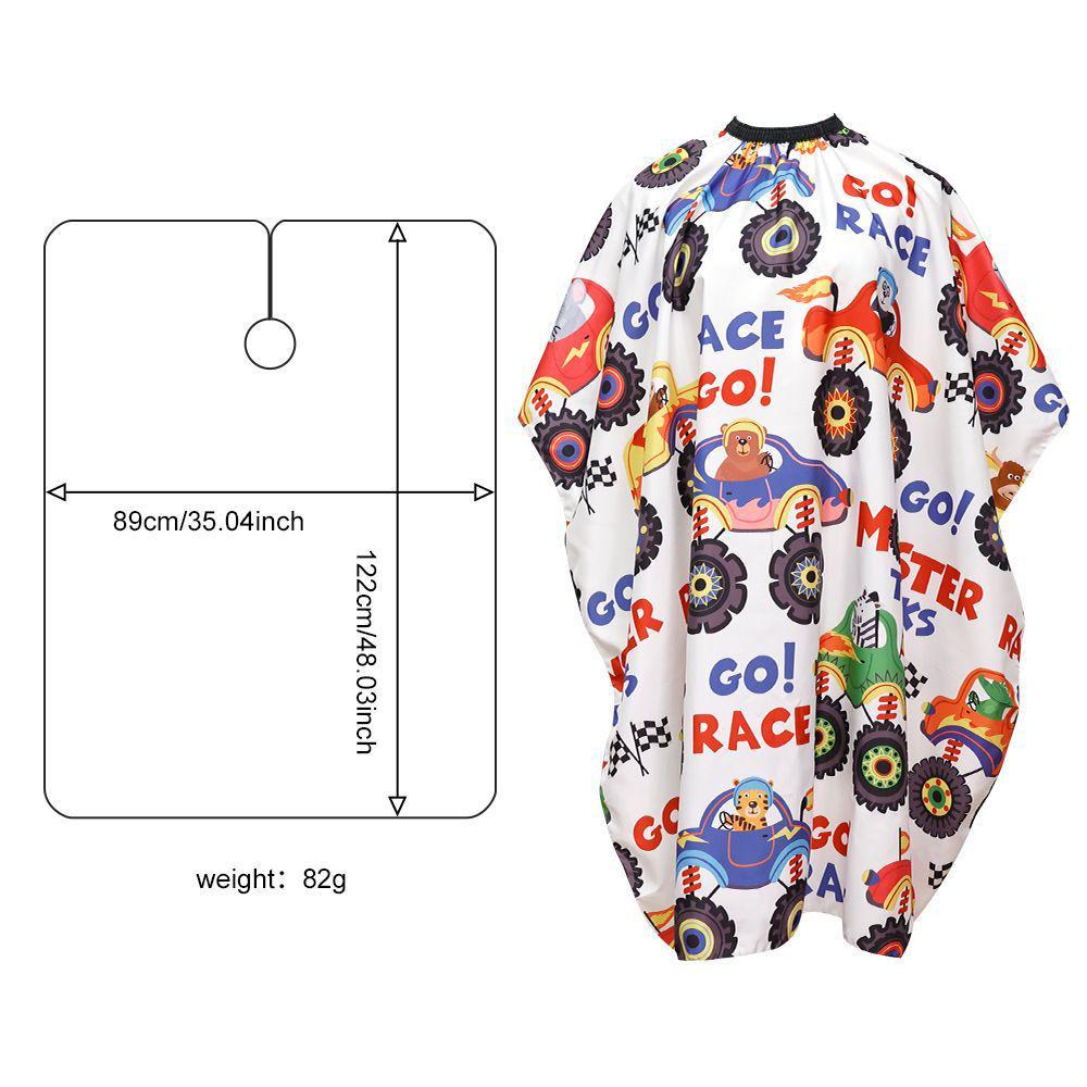 

Children s Cartoon Haircut Cape, Non-stick, Thickened Hair Salon Shawl 80×120 cm Car Pattern