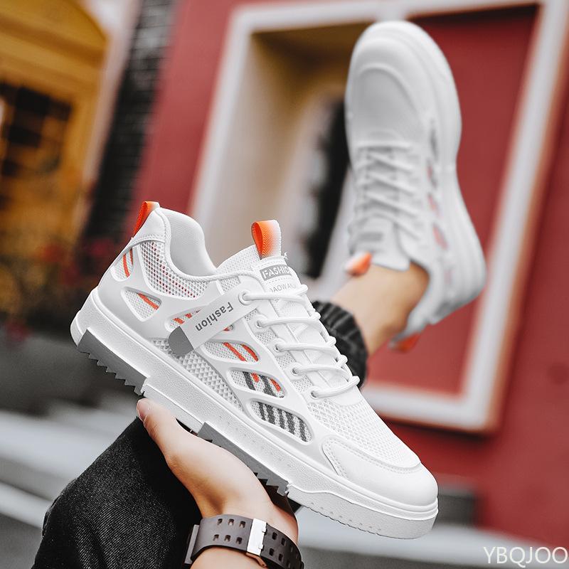 Fashion Mens New Mesh Sneakers Casual Versatile Board Shoes Trendy Breathable Non Slip Footwear Outdoor Walking Male Shoes Zapatos Homme