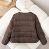 Autumn Winter Thicken Warm Parka Women Casual Sweety Solid Color Big Pocket Loose Jackets Outwear