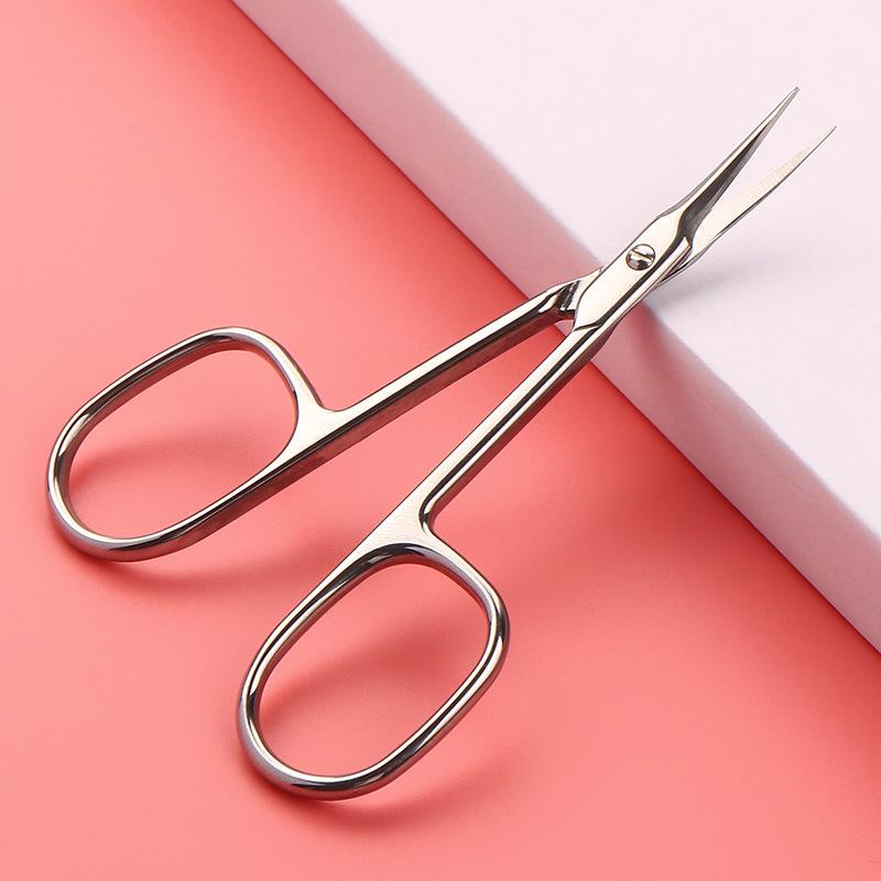 Pointed Dead Skin Small Scissors Beauty Eyebrow Trimmer Beauty Eyelash Trimmer Stainless Steel Manual Does Not Hurt The