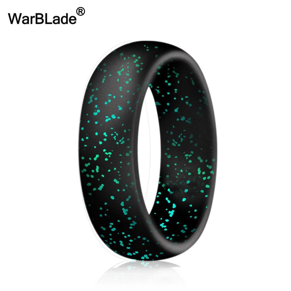 WarBLade 5.7mm Anelli in Silicone Alimentare FDA per Donne Matrimonio Elastici in Gomma Anello Dita in Silicone Flessibile Ipoallergenico