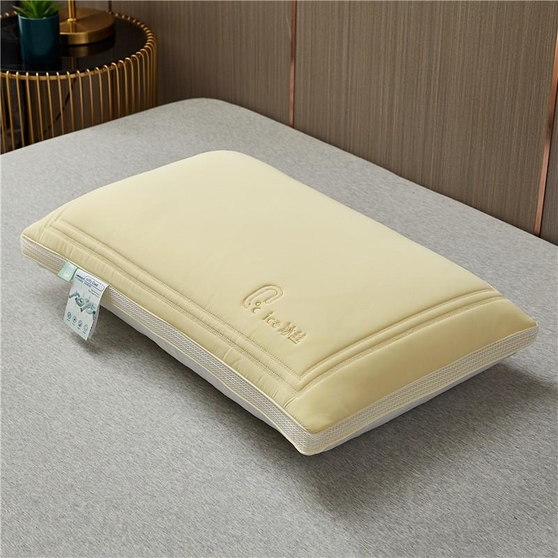 Cooling Ice Silk Memory Foam Pillow Adults Single Bed Neck Support Lightweight Ergonomic Bedroom