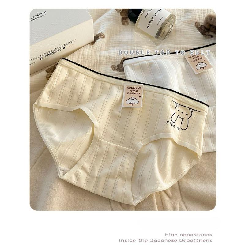 Cute Bunny Girl Panties Pure Cotton Antibacterial Triangle Women’s Panties
