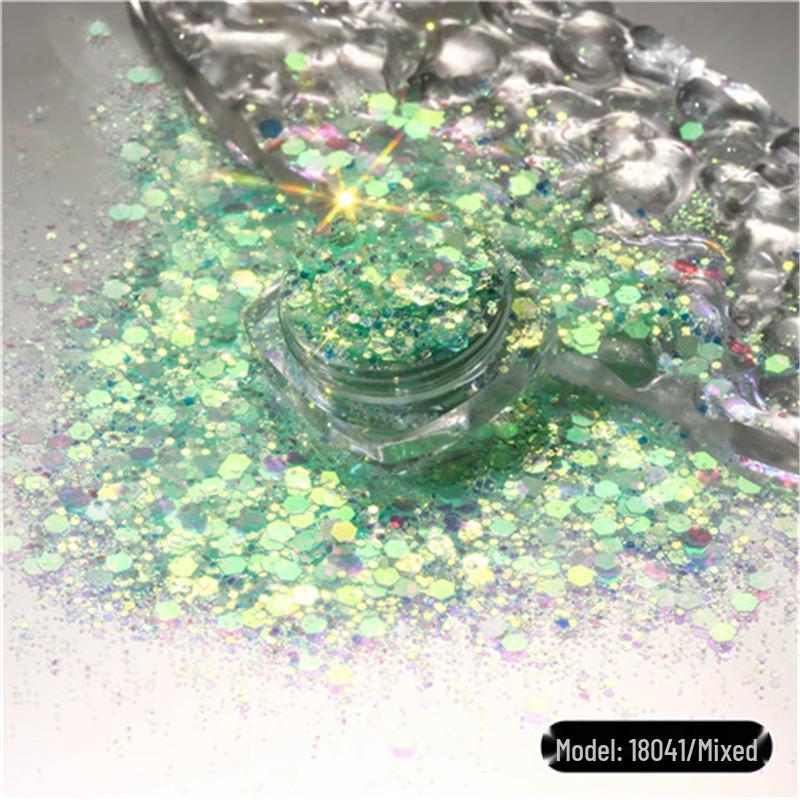 Iridescent Sequin and Glitter Resin Nail Art & Slime Fillers