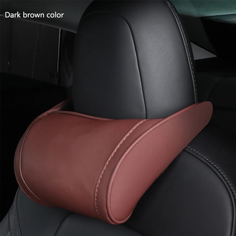 Neck Pillow Headrest Pillow Automobile Seat Neck Rest Auto Seat Head Support Pillow  Accessories suit For Tesla Model 3 Y X S