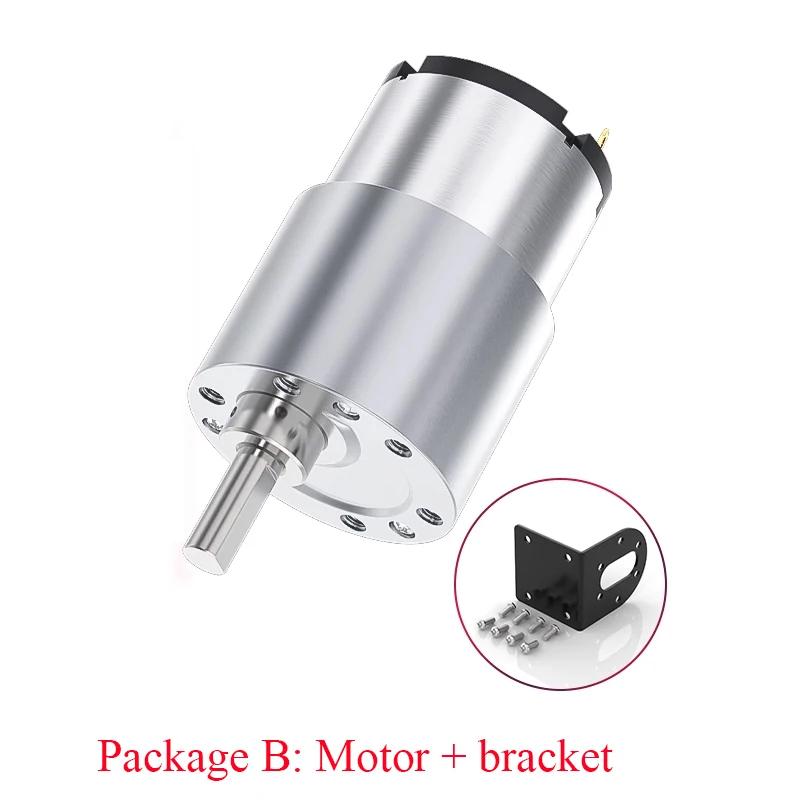 JGB37-520 DC 12V 24V Untersetzungsgetriebemotor Hohes Drehmoment Hohe Leistung 15kg 7RPM-960RPM 520 Getriebemotor Umgekehrter Motor
