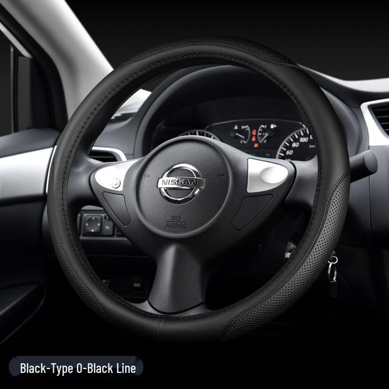 D0X Echte Lederlenkradabdeckung für Nissan Sylphy, Murano, Old Teana, Qashqai, Sunny, Livina, Tiida.