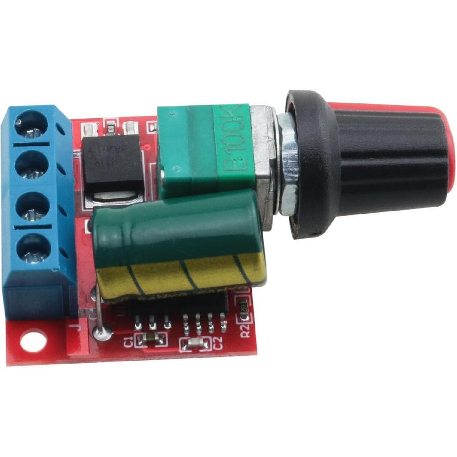DGZZI 2PCS PWM DC Motor Speed Controller DC4.5V-35V Speed Adjustable Switch Module Speed Control Switch Board 5A Variable Voltage Regulator Switch