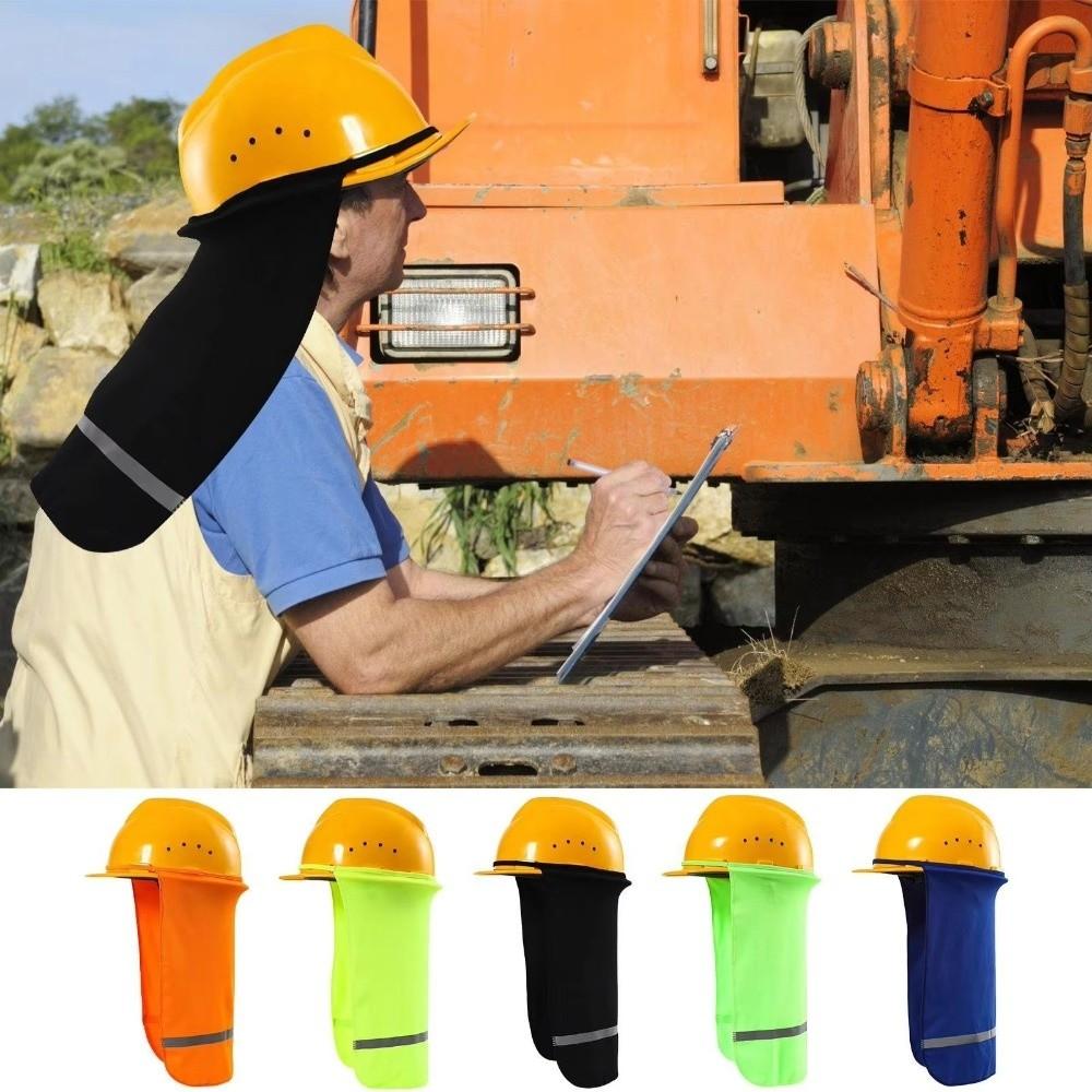 Breathable Hard Hat Sun Shade With Reflective Stripe Face and Neck Protection Work Accessory