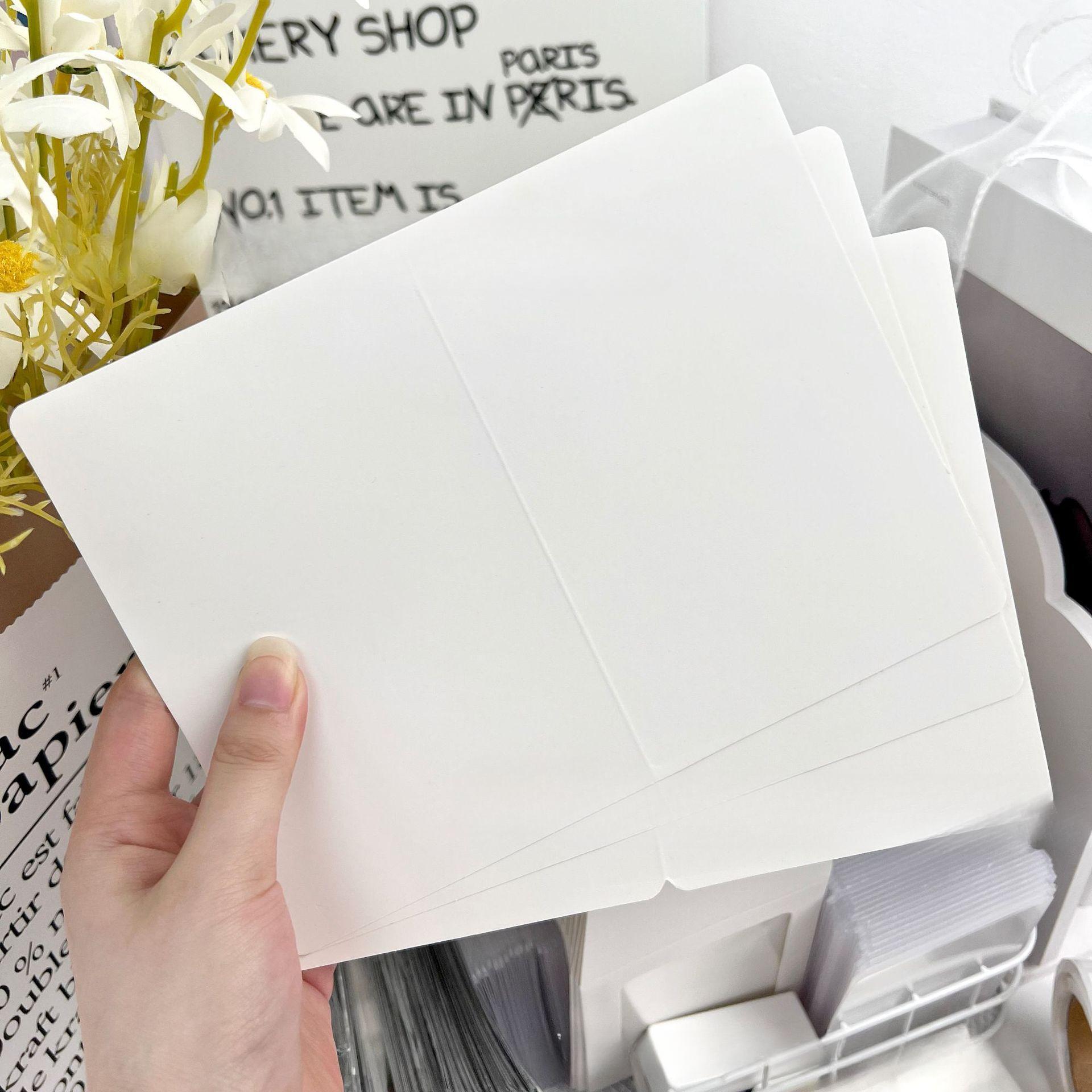 

Простой чистый белый упаковочный материал для карточек, бумажный пакет, звезда, мешок OPP, Kpop Idol, 3-дюймовая упаковка для фотокарточек, товары для декора своими руками 14*20cm