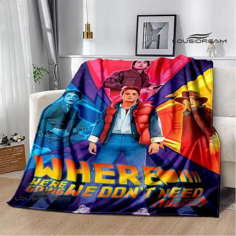 Movie Back To The Future blankets picnic blanket Warm Flannel blankets Soft and comfortable blanket bed linings Birthday Gift