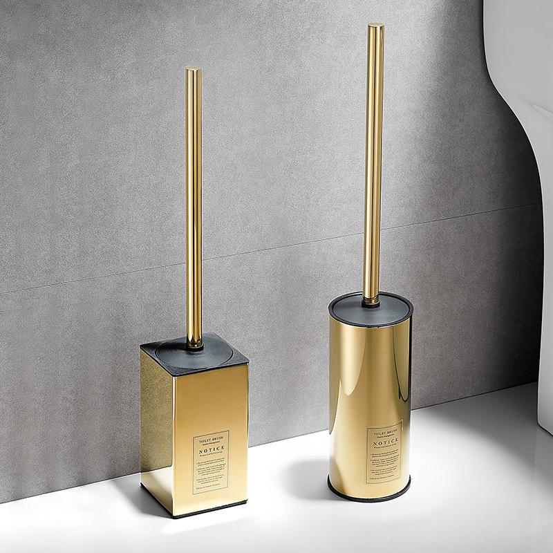 Nerezová ocel Stojací sada WC štětky - Štětka pro čištění bez mrtvého úhlu